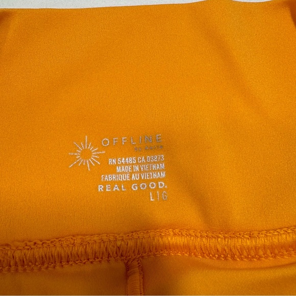 Offline by Aerie Tiebreaker Pleated Skort Tennis Skirt in Petal Orange Large - Picture 7 of 11